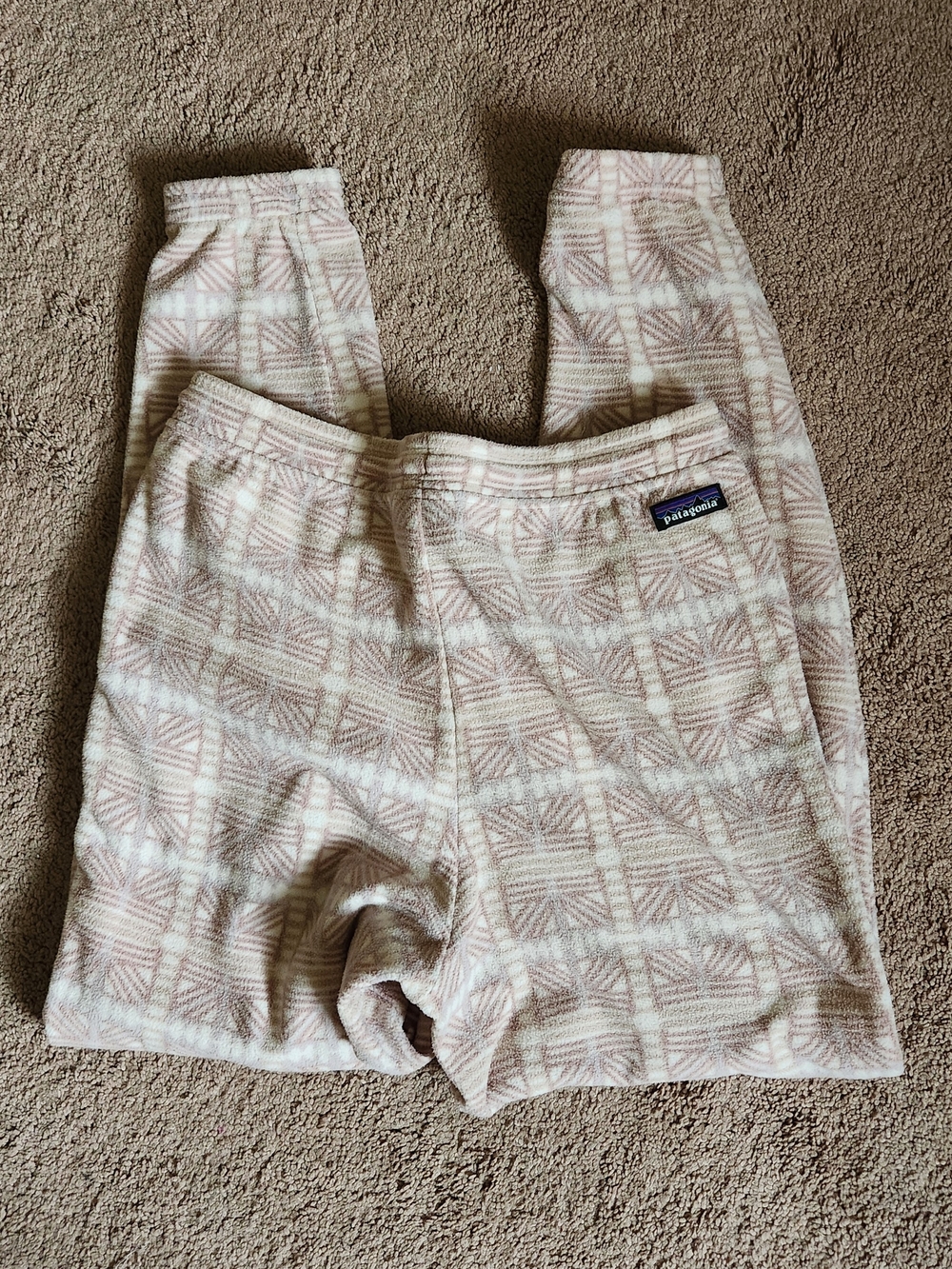 Patagonia Micro D Fleece Ladies Jogger Pant Neutral Cozy Soft Med